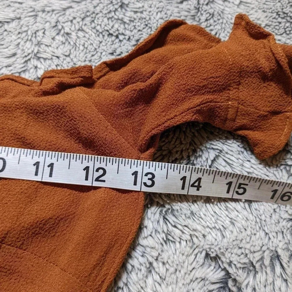 Reformation Rust Off-Shoulder Midi Dress - Picture 8 of 9